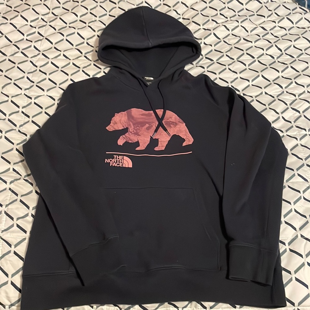 Women’s large North Face bear hoodie